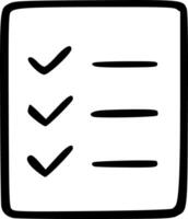 A checklist icon with a check mark on it vector