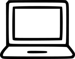Laptop computer clip art vector
