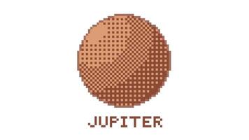 Solar system planets pixel animation visual presentation video