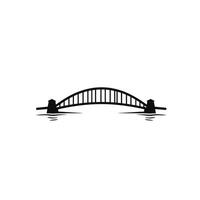 Bridge is shown in the image, with the water below it vector