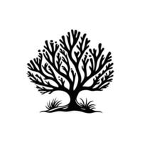 Tree with a trunk and branches vector