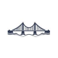 A bridge icon on a white background vector