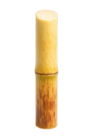 Realistic Sugarcane Stem Cut Section Flat Lay Isolated on Transparent Background, png