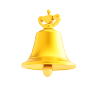 golden bell object design. png
