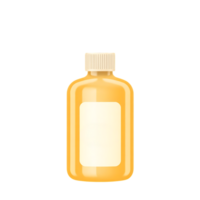 Glossy glue bottle with with tag design. png