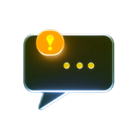 Message chat icon error notification object. png