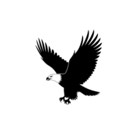 Eagle illustration featuring a bird in flight with spread wings and sharp talons png