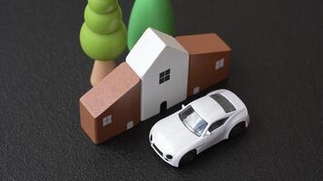 Money, property and loan, conceptual business background. Investments in property or land video