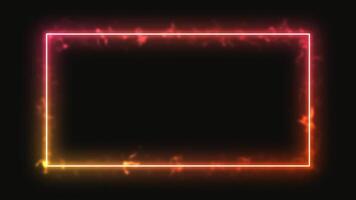 frame Glow Light Streaks Abstract Loop video