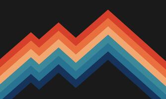 Abstract colorful retro lines background vector