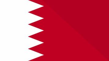 Animation of the appearance and disappearance of a flat flag 2D Bahrain video