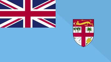 Animation of the appearance and disappearance of a flat flag 2D Fiji video