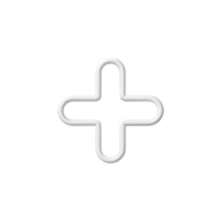 White plus sign symbol on a dark field, simple math illustration, plus sign graphic png