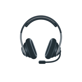 auriculares con micrófono transparente en llanura ajuste para comunicación utilizar caso png