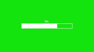 Green Screen Progress Bar Animation Download and Loading Concept video