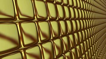 Luxury Design, Unique Template, Field of Golden Cubes, Colors, Background, Exclusive, Shapes, Rotation video