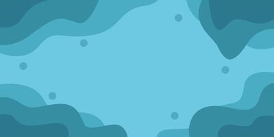 Simple Blue Wave Design Background vector