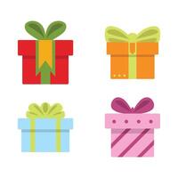 Simple Design Set Collection Gift Box vector