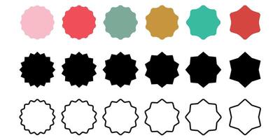 starburst collection in retro style . Starburst speech bubble badge. Star stickers or labels vector