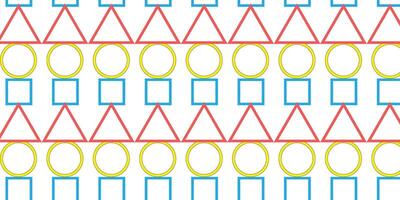 Colorful Abstract Design Featuring Repeating Red, Yellow, and Blue Shapes vector