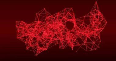 Plexus. Movable interlacing of dots and lines. Looping seamless animation.563 video