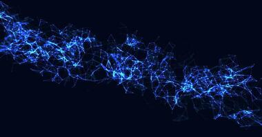 Plexus. Movable interlacing of dots and lines. Looping seamless animation. 991 video