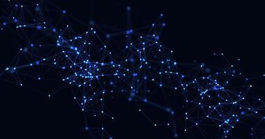 Plexus. Movable interlacing of dots and lines. Looping seamless animation.777 video