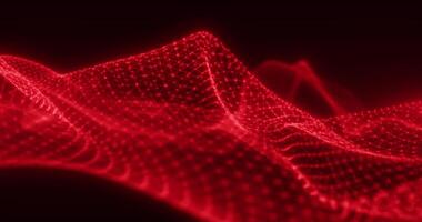 Plexuses. A mobile network of interlaced colored dots and lines. Abstract digital network. Seamless looping animation.991 video