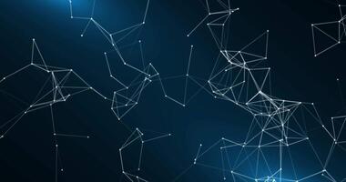 Plexus. Movable interlacing of dots and lines. Looping seamless animation.999 video