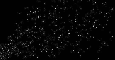 Sparks flying from the fire. Divergent cone of particles. Abstract animation. video