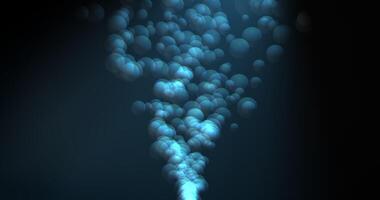 Colored balls are floating and chaotically rising up. Abstract 3D animation.3 video