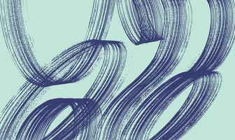 Dark blue color grainy spiral brush stroke. Grainy brush strokes texture with scattered tiny dots. Template distress damaged edge banner with spiral bold line with spray texture. Dry brush on canvas. vector
