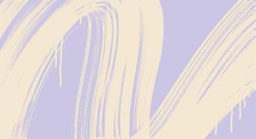 Grainy yellow spiral brush stroke with spray texture dry brush with paint drips. Drawn distress damaged edge vintage banner with spiral bold line. Grainy bold brush strokes with scattered tiny dots. vector