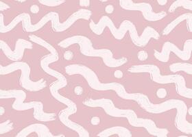 Grunge pastel brush strokes seamless pattern in white pink tones. Abstract seamless pattern. Suitable for interior, wrapping paper, holidays, various textiles, and as a background, printing. vector