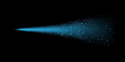 A Soft Blue Light Beam Interspersed with Particles Set Against a Dark Background, Creating Depth and Atmosphere vector