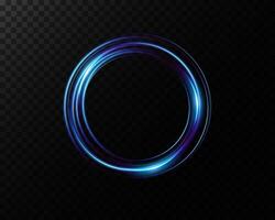 Experience a Dynamic Blue Circular Light Effect on a Dark Background that captivates with its beauty and allure vector