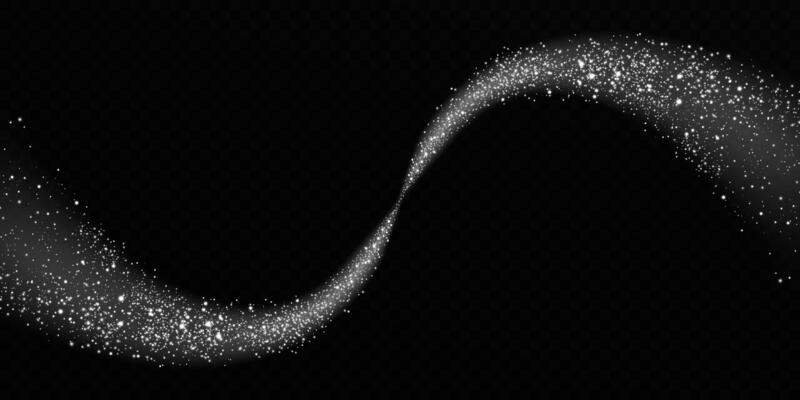 An Abstract Infinity Symbol that showcases Gorgeous Glitter Effects beautifully set against a Rich Black Background
