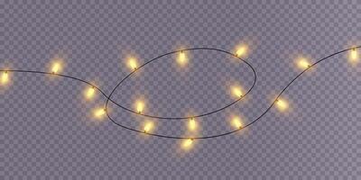 Festive String Lights that emit a Soft, Warm Glow to Create an Inviting Atmosphere for Charming Decorations and Ambiance vector