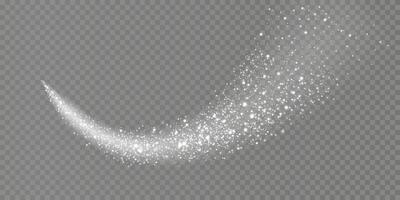 A Sparkling Glitter Trail elegantly displayed on a Soft and Dreamy Background, creating a captivating effect vector