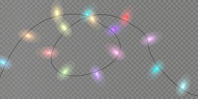 Bright and colorful string lights are perfect for enhancing festive decor and adding a joyous vibe to celebrations vector