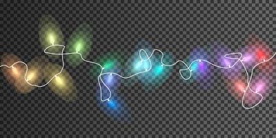 Vibrant and Colorful String Lights Are Perfect for Enhancing Your Festive Decorations and Joyful Events vector