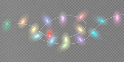 Bright and Colorful String Lights Are Perfect for Enhancing Your Festive Decorations and Celebrations Everywhere vector