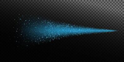 The Blue Spray Effect showcases a stunning visual representation with intricate Particle Distribution throughout vector