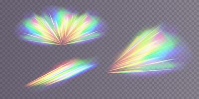 Stunning and Colorful Light Effects Perfect for Design and Illustration Projects that Capture Attention and Imagination vector