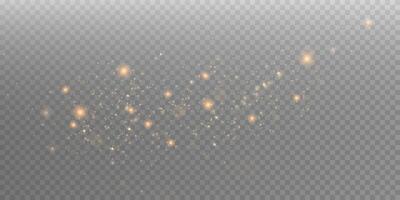 Captivating Glowing Sparkles Accompanied by Bright Light Effects for Various Design Projects and Purposes vector