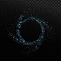 A mesmerizing Glittering Blue Dust Pattern is created with a captivating Dark Theme to enhance its charm vector