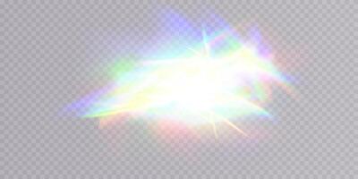 Aesthetic and Colorful Light Reflection Featuring Beautiful Sparkles and Eyecatching Flare Effects, Truly Stunning vector