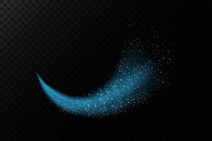 A mesmerizing Sparkling Blue Glitter Swirl that captivates with Shimmering Particles glimmering all around vector
