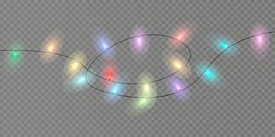 Bright and Colorful String Lights Perfect for Creating Festive Decorations at Any Event or Celebration vector