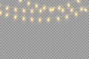Twinkling string lights are perfect for creating festive decorations that brighten up any celebration or occasion vector